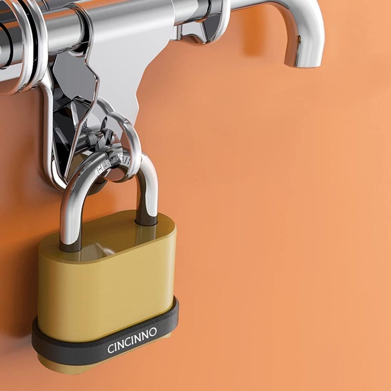 CINCINNO 4 Digit Combination Lock, Outdoor Combination Padlock with Hardened Steel Shackle,Locks with Code for Sheds, Fence, Storage Unit and Gate - Image 4